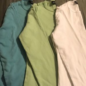 New York & Co Solid long sleeve tees
